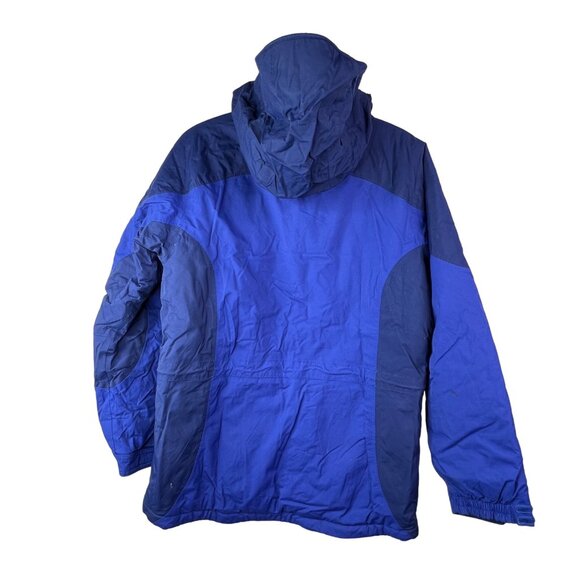 L.L. Bean Vintage Jacket Size Small Hooded Ski Outdoor Winter Snowboarding Blue - Picture 2 of 11